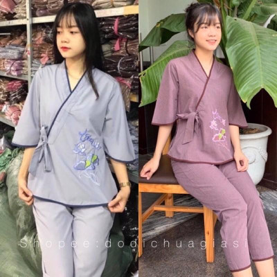 ĐỒ LAM ĐI CHÙA  Nhật Nơ Hoa Thêu