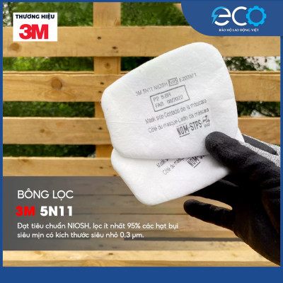 Bộ mặt nạ phòng độc 3M 6100/6200 với phin lọc 6006 kết hợp tấm lọc bụi 5N11 cùng nắp giữ 501 (7 món)