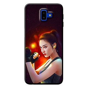 Ốp lưng cho Samsung Galaxy J6 Plus GIRL BOXING 1 - Hàng chính hãng