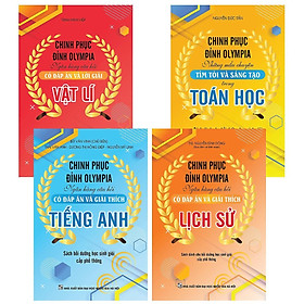 Sách - Chinh Phục Đỉnh Olympia - Toán Học + Vật Lí + Lịch Sử + Tiếng Anh - Khang Việt Book
