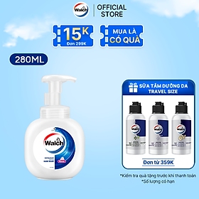 Bọt rửa tay kháng khuẩn Walch dưỡng da tay mềm mịn 280ml