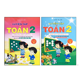 Sách - Combo Luyện tập toán 2 (Quyển 1+Quyển 2) - Trình bày trên giấy ô li (kết nối tri thức với cuộc sống)