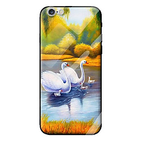 Ốp kính cường lực cho iPhone 6s Plus mẫu NGỖNG 1 - Hàng chính hãng
