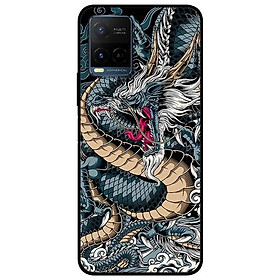 Ốp lưng dành cho Vivo Y21 - Vivo Y21s mẫu Rồng Bay Xanh