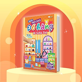 Sách Tương Tác Bóc Dán Sticker Cho Bé - Trò Chơi Đồ Hàng Đi Siêu Thị (Hơn 200 Stickers) - Megabook