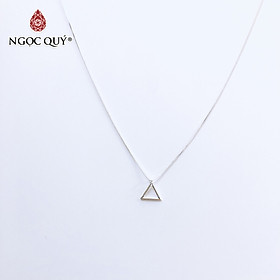 Dây chuyền bạc mặt tam giác - Ngọc Quý Gemstones