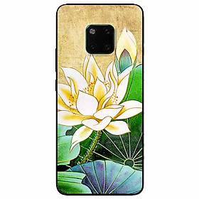 Ốp lưng dành cho Huawei Mate 20 Pro mẫu Hoa Sen Vàng