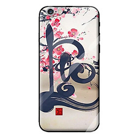 Ốp kính cường lực cho iPhone 6 thư pháp 34 - Hàng chính hãng