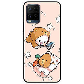 Ốp lưng dành cho Vivo Y21 - Vivo Y21s mẫu Hai Chú Gấu Bay
