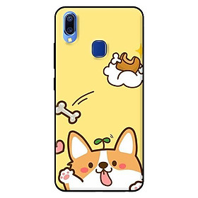 Ốp lưng in cho Vivo Y91 mẫu Cún Thèm Đùi Gà - Hàng chính hãng