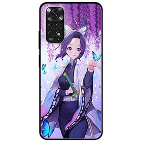 Ốp lưng dành cho Xiaomi Redmi Note 11 4G mẫu Anime Cô Gái Shinobu Kimetsu Và Bướm