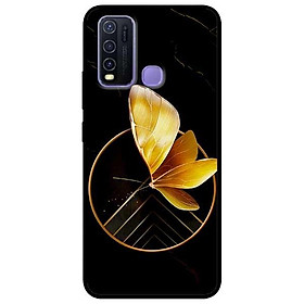 Ốp lưng dành cho Vivo Y30 - Y30i - Y50 mẫu Vòng Tròn Bướm Vàng