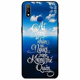 Ốp lưng in cho Realme 3 Mẫu Không Thể Quên