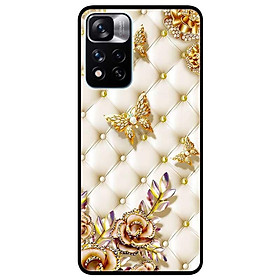 Ốp lưng dành cho Xiaomi Redmi Note 11 Pro 5G ( Bản Nội Địa ) mẫu Bướm Vàng Nền Da