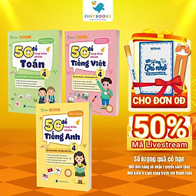 Sách - Combo 50 Đề Tăng Điểm Nhanh Toán - Tiếng Việt - Tiếng Anh Lớp 4 - Chương Trình Mới Nhất - TKBooks