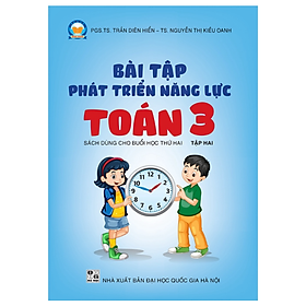 Sách - Bài tập phát triển năng lực Toán 3 Tập 2 (Biên soạn theo SGK TOÁN 3 - Tập hai - Bình Minh)