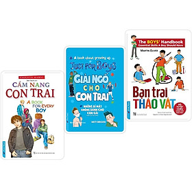 Sách - Combo Cẩm Nang Con Trai + Bạn Trai Tháo Vát + Giải Ngố Cho Con Trai - First News