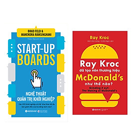 Combo Sách Kinh Doanh: Nghệ Thuật Quản Trị Khởi Nghiệp + Ray Kroc Đã Tạo Nên Thương Hiệu Mcdonald