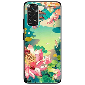 Ốp lưng dành cho Xiaomi Redmi Note 11 4G mẫu Sen Hồng