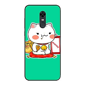 Ốp Lưng in cho Xiaomi Redmi 5 Mẫu Mèo May Mắn 4 - Hàng Chính Hãng