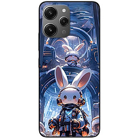 Ốp lưng cho Xiaomi Redmi 12 4G - Redmi Note 12 4G - Redmi Note 12 Pro 4G - 12 Pro 5G - Thỏ Trắng Hành Tinh - Hàng Chính Hãng