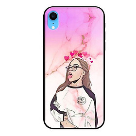 Ốp lưng cho iPhone XR Girl Pink - Hàng chính hãng