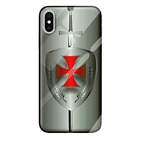Ốp kính cường lực cho iPhone XS huy hiệu 2 - Hàng chính hãng
