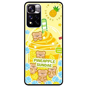 Ốp lưng dành cho Xiaomi Redmi Note 11 Pro 5G ( Bản Nội Địa ) mẫu Gấu và Dứa