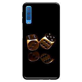 Ốp lưng cho Samsung Galaxy A50 nền đen vàng 1 - Hàng chính hãng