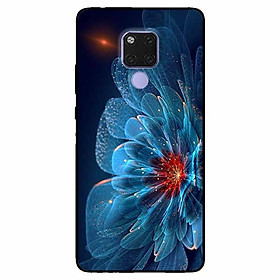 Ốp lưng dành cho Huawei Mate 20 mẫu Mẫu Đơn Xanh Đỏ