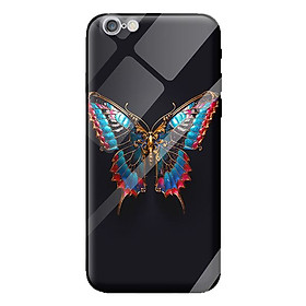 Ốp kính cường lực cho iPhone 6s Plus bướm màu sắc 1 - Hàng chính hãng
