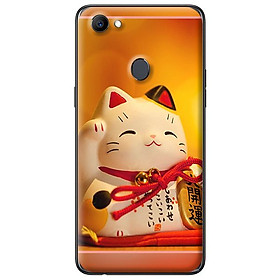 Ốp lưng cho Oppo F7 mẫu mèo may mắn 1 - Hàng chính hãng