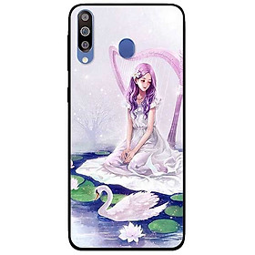 Ốp lưng dành cho Samsung M30 mẫu Cô Gái Và Thiên Nga
