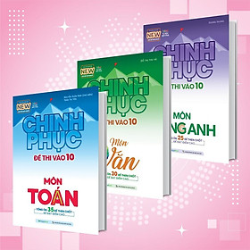 Sách - Chinh Phục Đề Thi Vào 10 - Toán + Văn + Tiếng Anh - Combo 3 Cuốn - Megabook