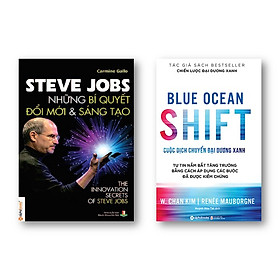 Combo Sách: Steve Jobs - Những Bí Quyết Đổi Mới Và Sáng Tạo + Blue Ocean Shift - Cuộc Dịch Chuyển Đại Dương Xanh