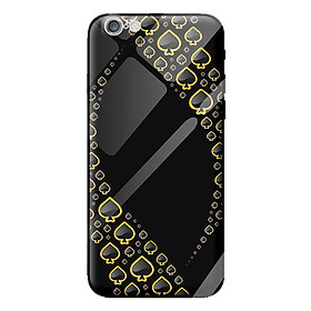 Ốp kính cường lực cho iPhone 6s Plus nền ách đen 1 - Hàng chính hãng