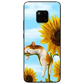Ốp lưng in cho Huawei Mate 20 Pro Mẫu Mèo Ngủ