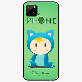 Ốp lưng dành cho Realme C12 mẫu Mèo Xanh