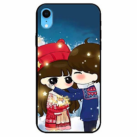 Ốp lưng dành cho Iphone XR mẫu Cặp Đôi Áo Thổ Cẩm