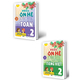 Combo Phiếu Ôn Hè Toán Lớp 2 + Tiếng Việt Lớp - Hành Trang Vững Kiến Thức Lên Lớp 3 (Bộ 2 Cuốn) (MEGA)