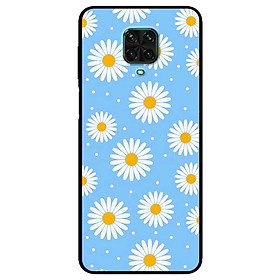 Ốp lưng dành cho Xiaomi Redmi 9s - 9 Pro - 9 Promax mẫu Cúc Nền Xanh