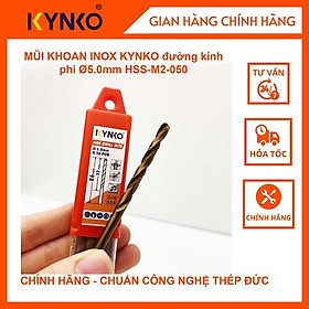 MŨI KHOAN INOX KYNKO đường kính phi Ø 5.0mm M2- 050 (VỈ 10 CHIẾC)