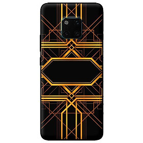 Ốp lưng in cho Huawei Mate 20 Pro mẫu Họa Tiết Vàng Cam - Hàng chính hãng