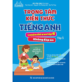 Trọng Tâm Kiến Thức Tiếng Anh Luyện Thi Vào Lớp 6 - Tập 1 (Không Đáp Án) _MT