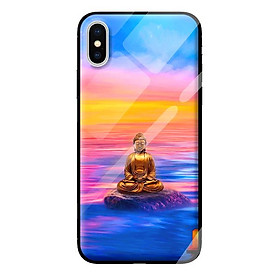 Ốp kính cường lực cho iPhone XS mẫu phật 252 - Hàng chính hãng
