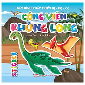 Sách - Sticker Dán Hình Phát Triển IQ EQ CQ - Công Viên Khủng Long - Tập 5 - Việt Thư