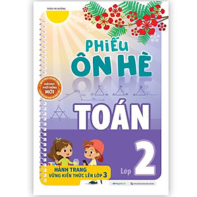 Sách - Phiếu Ôn Hè Toán Lớp 2 - Megabook