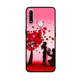 Ốp Lưng in cho Oppo A8 Mẫu Nền Trái Tim 1 - Hàng Chính Hãng