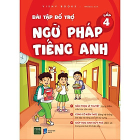 Sách - Bài Tập Bổ Trợ Ngữ Pháp Tiếng Anh Lớp 4 - VISHV Books - 1980 Books