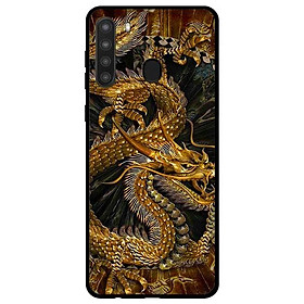 Ốp lưng dành cho Samsung Galaxy A21 mẫu Rồng Nền Đen